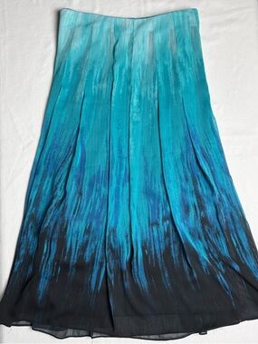 Christopher Banks Blue Ombré Skirt- 10